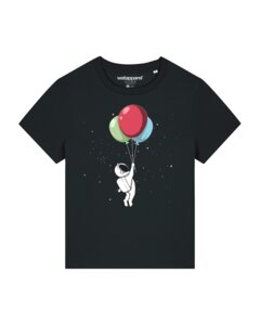 T-Shirt Frauen Little Balloon Astronaut - watapparel