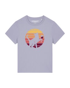 T-Shirt Frauen Sunset Katze & Rotwein - watapparel