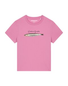 T-Shirt Frauen Niedliche Sardelle - watapparel