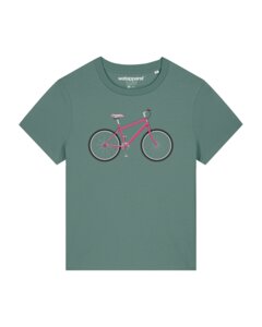 T-Shirt Frauen Pink Bike - watapparel