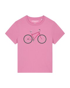 T-Shirt Frauen Pink Bike - watapparel