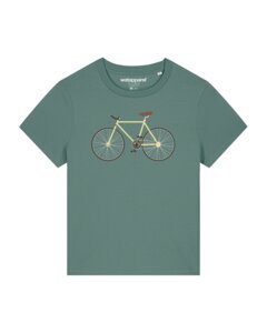 T-Shirt Frauen Yellow Bike - watapparel
