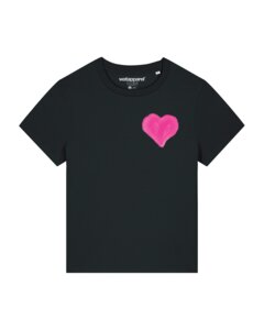 T-Shirt Frauen Pink Heart - watapparel