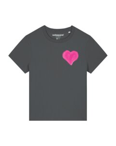 T-Shirt Frauen Pink Heart - watapparel
