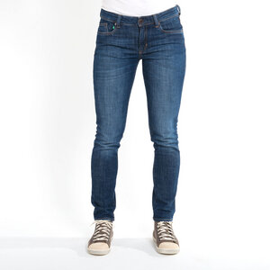 schmale Jeans SLIMMY WAVES, mit mittelhohem Bund und Waschung, aus Bio-Baumwolle - fairjeans