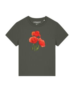 T-Shirt Frauen Poppy Flowers - watapparel