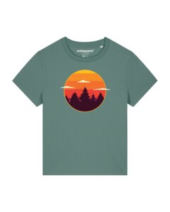 T-Shirt Frauen Sunset forest - watapparel