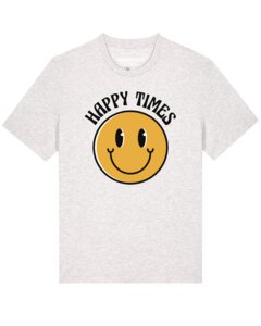 T-Shirt Unisex Happy times smiley emoji - watapparel