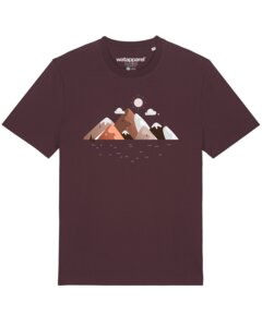 T-Shirt Unisex Mountains & Moon - watapparel