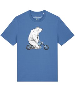 T-Shirt Unisex Bär auf Bike - watapparel