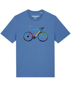 T-Shirt Unisex Fahrrad by night - watapparel