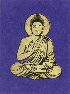 Briefkarte Buddha - Just Be