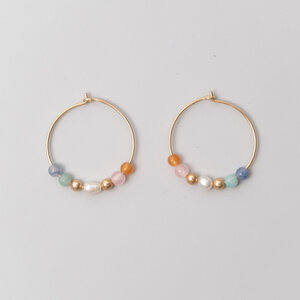 Ohrringe 'summer pearl' mit Süsswasserperlen und Halbedelsteine - fejn jewelry