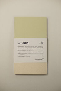 Nachhaltiges Notizbuch Nola mit 160 Seiten aus Up/cyclingpapier - in love with paper