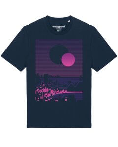 T-Shirt Unisex Sun and Moon Skyline - watapparel