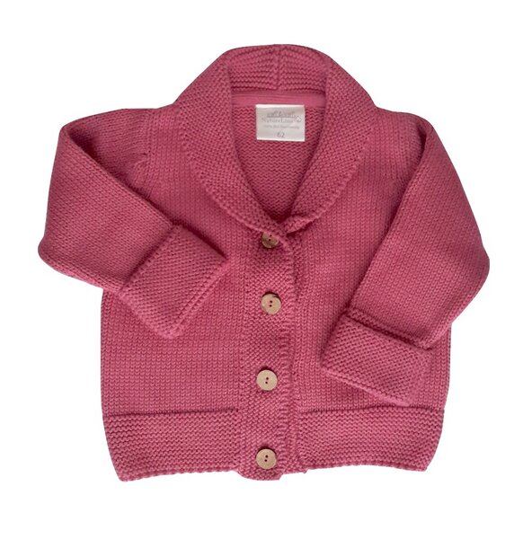 Mädchen Strickjacke Rot Bio Baumwolle Ebi & Ebi