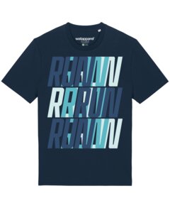 T-Shirt Unisex Run, Run, Run blue - watapparel