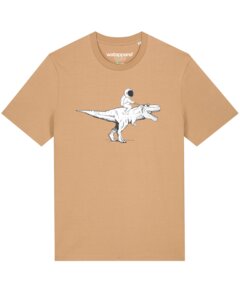 T-Shirt Unisex Astronaut on T-Rex - watapparel