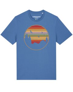 T-Shirt Unisex Sunset Berge & Tannen - watapparel