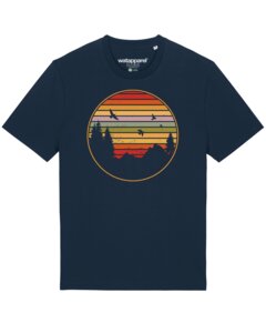 T-Shirt Unisex Sunset Berge & Tannen - watapparel