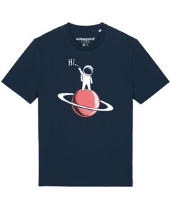 T-Shirt Unisex Astronaut says Hi - watapparel