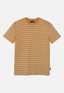 Herren T-Shirt gestreift aus weicher Baumwolle (Bio) | T-Shirt CACAO STRIPES - recolution