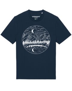 T-Shirt Unisex Mountains by night - watapparel