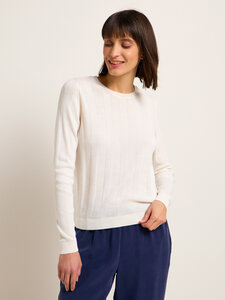 Pullover mit breiter Rippe aus Bio-Baumwolle - LANIUS