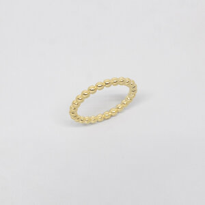 Ring 'ball' zeitloser Kugelring aus Silber/vergoldet - fejn jewelry