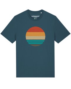 T-Shirt Unisex Retro Sunset Ocean - watapparel