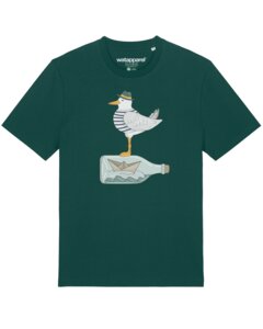 T-Shirt Unisex Möwe mit Hut - watapparel