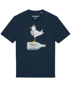 T-Shirt Unisex Möwe mit Hut - watapparel