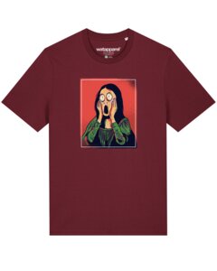 T-Shirt Unisex Mona Lisa Scream - watapparel