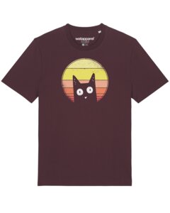 T-Shirt Unisex Sunset Cat - watapparel