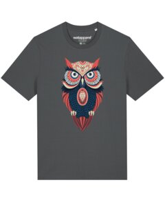 T-Shirt Unisex Colorful Owl - watapparel