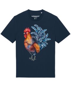 T-Shirt Unisex Grimmiger Gockel - watapparel