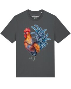 T-Shirt Unisex Grimmiger Gockel - watapparel