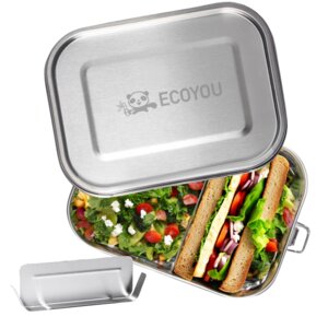 Lunchbox EcoYou - auslaufsichere Brotdose aus Edelstahl 800 oder 1200 ml - EcoYou