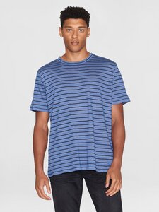 T-Shirt - Regular Linen Striped - aus 100% biologischen Leinen - KnowledgeCotton Apparel