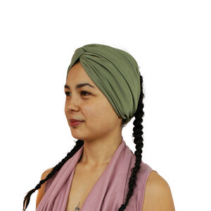 breites Stirnband Twist gerafftes Haarband Übergang Frühjahr elastischer Jersey - körber mode