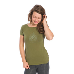 Kusel T-Shirt Damen Olivgrün - bleed