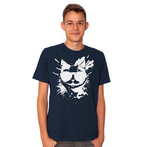 "Cool Cat" Männer T-Shirt von EarthPositive - HANDBEDRUCKT