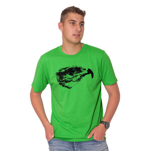 "Falke" Männer T-Shirt reine Biobaumwolle (kbA) - HANDGEDRUCKT