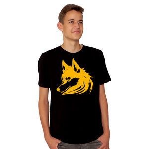 "Wolf" Männer T-Shirt von EarthPositive - HANDBEDRUCKT