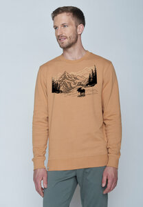 Nature Moose Mountain Summer Wild - Sweatshirt für Herren - GREENBOMB