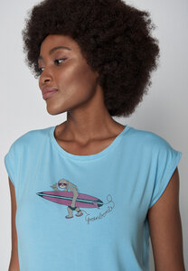 Animal Sloth Beach Timid - T-Shirt für Damen - GREENBOMB