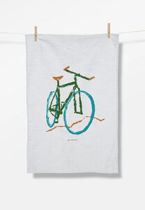 Bike Brush Tea Towel - Geschirrtuch - GREENBOMB