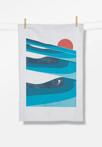 Nature Perfect Waves Tea Towel - Geschirrtuch - GREENBOMB