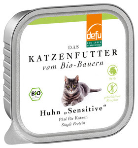 defu Bio Huhn Sensitiv Pâté für Katzen - defu