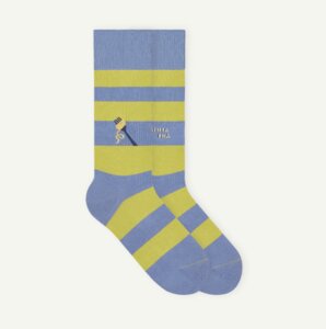Gestreifte Socken mit Pasta Icon | 1 Paar - von Jungfeld